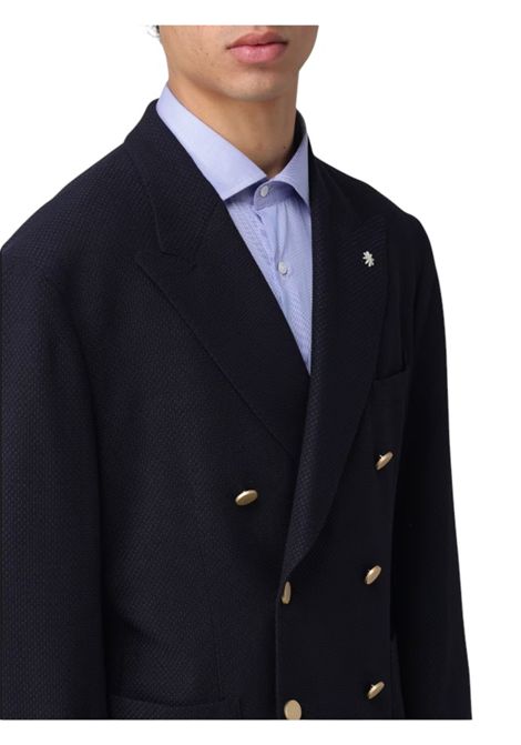 Double-breasted jacket with gold buttons MANUEL RITZ | suits Jacket | 3932G2738Y 25367689